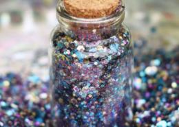 biodegradable purple glitter