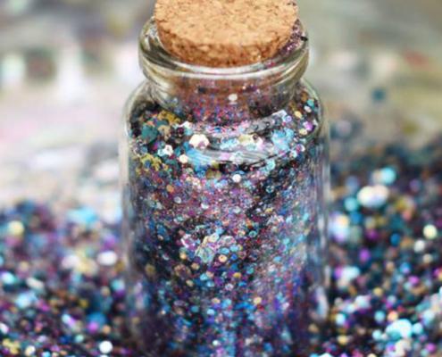 biodegradable purple glitter