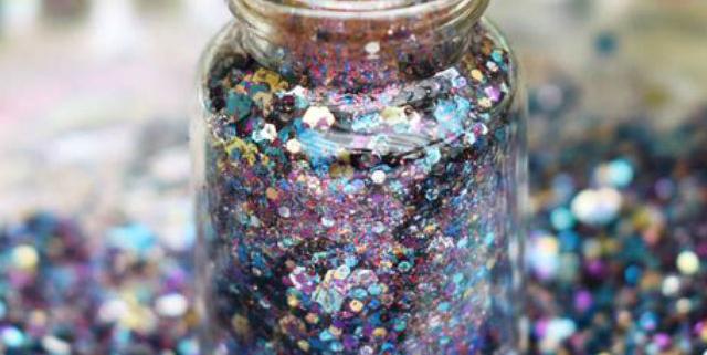 biodegradable purple glitter