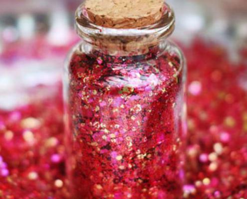 biodegradable red glitter