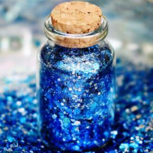 biodegradable blue glitter