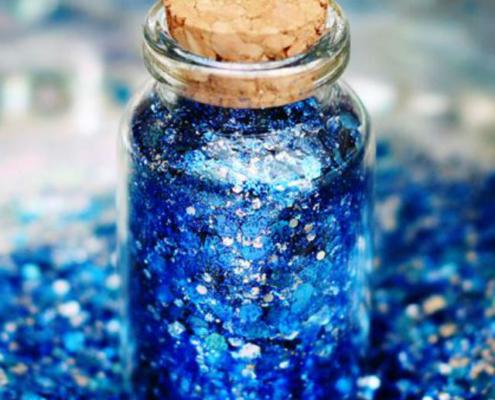 biodegradable blue glitter