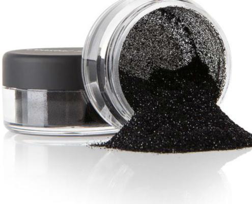 black glitter