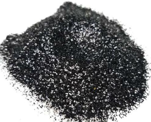 aluminum black glitter