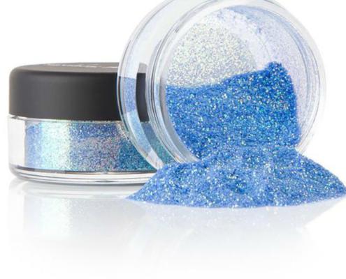 blue glitter